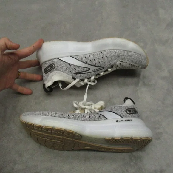 Brooks Women 8.5B Shoes Gray Glycerin 20 StealthFit Running Lightweight Sneakers - Picture 4 of 16